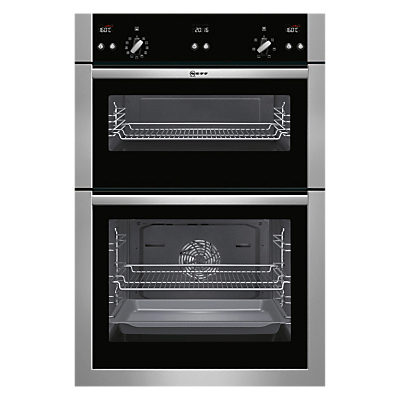 Neff U15E52N5GB Double Built-In Electric Oven, Stainless Steel Neff U15E52N5GB Double Built-In Electric Oven, Stainless Steel